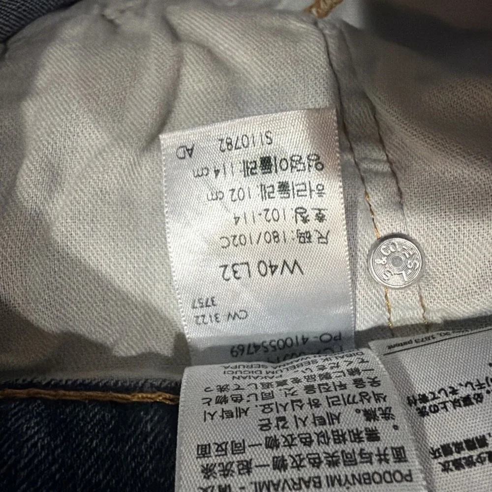 Levis 514‎ Straight Leg Blue Jeans Mens 40 X 32 (FITS 40 X 31) Classic Denim